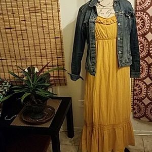 Mustard Maxi Dress XXL